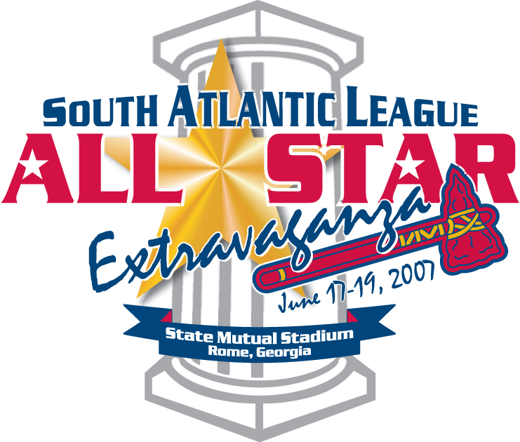 South Atlantic League All-Star Game 2007 Primary Logo iron on transfers for T-shirts